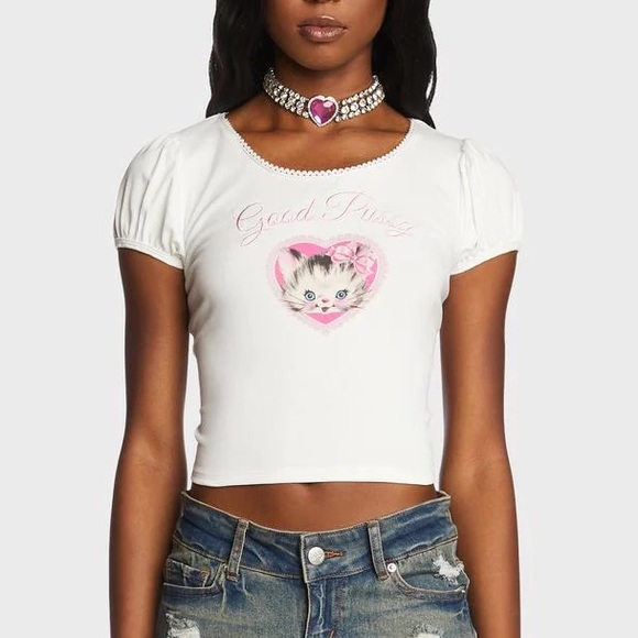 NWOT Kitten Baby Tee - Picture 4 of 4